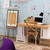 Relaxdays Schreibtisch Organizer, 3 Schubladen, Ablage Büroutensilien, HBT: 33 x 30 x 31 cm, Bambus Schubladenbox, natur