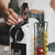 Relaxdays Kapselhalter kompatibel mit Nespresso, 40 Kapseln, drehbarer Kapselständer Metall, HxD: 37 x 11,5 cm, schwarz