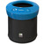 EcoAce Open Top Recycling Bin - 52 Litre - Admiralty Grey - Mixed Glass - Turquoise Lid