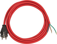 Brennenstuhl 1160450 Anschlussleitung 3m H05RR-F3G1.5 rot, mit Stecker <IP44>
