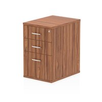 Dynamic Impulse 600mm Deep Desk High Pedestal Walnut I000129