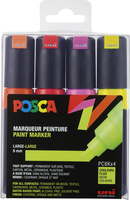 Marker UNI POSCA PC-8K, 8, Neon, 4er Set