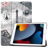 Cover for iPad 6/7/8 2019-2021 for iPad 7/8/9 (2019-2021) 10.2inch Tri-fold Caster Hard Shell Cover with Auto Wake Function - Effiel Tablet-Hüllen