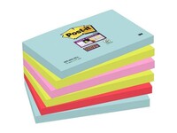 Post-it® Super Sticky Notes Miami kleuren, 76 x 127 mm (pak 6 stuks)