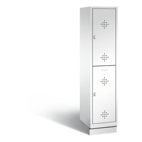 CLASSIC cloakroom locker with plinth, double tier