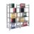 Boltless filing shelf unit, zinc plated