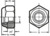 DIN 985, Sechskant-Sicherungsmutter, metr. Feingewinde, M 12x1,5, 6/8, verzinkt