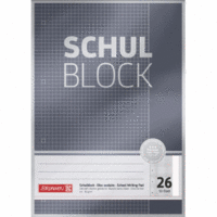 Schulblock Premium A4 90g/qm 50 Blatt Lineatur 26