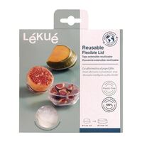 Lekue Reusable Flexible Lid Silicone Eco Friendly Air Tight Seal Cover - 115mm