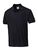 Nisbets Unisex Polo Shirt in Black - Polycotton with Ribbed Cuffs - S