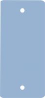 Frachtanhänger - Blau, 5.5 x 11.5 cm, Metall, 2 x Befestigungslöcher