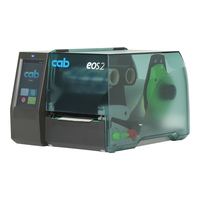 Cab EOS2 Etikettendrucker mit Abreißkante, 300 dpi - Thermodirekt, Thermotransfer - LAN, USB, seriell (RS-232), Thermodrucker (5978202)