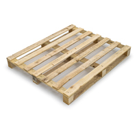 Container wooden pallet - 1200x1000x125 mm - pack of 5