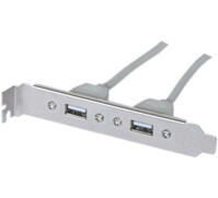 Equerre slot USB 2.0 2 ports - Carte mère DIP 10 pts