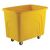 Slingsby robust rim tapered plastic container trucks, yellow castors corner pattern