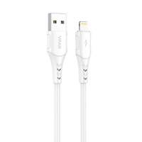 Vipfan Colorful X12 USB-A - Lightning kábel 3A, 1m fehér (X12LT)