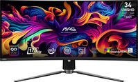 MSI MAG 341CQP 34" ívelt OLED monitor fekete