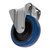 Sealey SCW3125FPEM Heavy-Duty Blue Elastic Rubber Fixed Castor Wheel Ø125mm