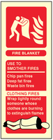 SPARTEX 31218S FIRE BLANKET IDENTIFICATION(75X200MM)PHOTOESCENT RGD