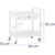 Wózek laboratoryjny kosmetyczny 2 półki 2 szuflady 3 pojemniki 84 x 53 x 92 cm 36 kg
