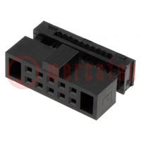 Conector: IDC; enchufe; hembra; PIN: 10; IDC; para cable cinta