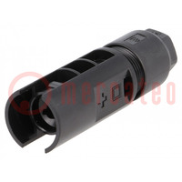 Connector: solar; male; 4mm2; with contacts; crimped; SOLARLOK
