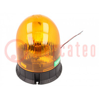 Signaller: lighting; rotating light; orange; LBB; 12VDC,24VDC