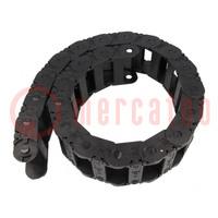 Cable chain; 2500; Bend.rad: 175mm; L: 1012mm; Int.height: 25mm