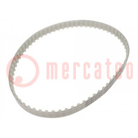 Timing belt; T10; W: 20mm; H: 4.5mm; Lw: 400mm; Tooth height: 2.5mm