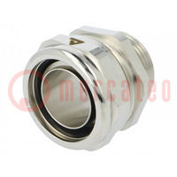 Straight terminal connector; Thread: metric,outside; brass; IP68