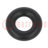 O-ring gasket; NBR rubber; Thk: 3mm; Øint: 5mm; black; -30÷100°C