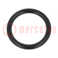 O-ring gasket; NBR rubber; Thk: 3mm; Øint: 20mm; black; -30÷100°C