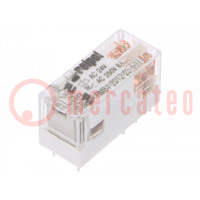 Relay: electromagnetic; DPDT; Ucoil: 24VAC; 8A; 8A/250VAC; 8A/24VDC
