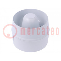 Señalizador: sonido; blanco; 230VAC; Nivel de sonido: 107dB; IP65