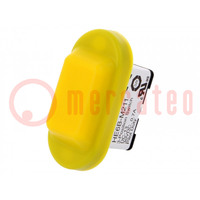 Safety switch: enabling switch; HE6B; DPDT; IP65; plastic; yellow