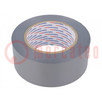 Tape: duct; W: 51mm; L: 46mm; Thk: 0.15mm; grey; rubber; -10÷90°C; 150%