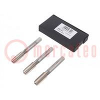 Tap; high speed steel grounded HSS-G; M9; 1.25; 63mm; 5,5mm; 3pcs.