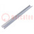 DIN rail; steel; W: 35mm; L: 343mm; P163609; Plating: zinc