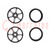 Wheel; black; Shaft: smooth,D spring; push-in; Ø: 80mm; W: 10mm