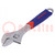 Wrench; adjustable; Tool material: chrome-vanadium steel; 250mm