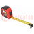 Measuring tape; L: 3m; Width: 19mm; Enclos.mat: ABS,elastolan