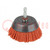 Cup brush; 65mm; Mounting: 1/4",hexagonal; wire