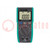 Digitális multiméter; LCD; (6000); VDC: 600mV,6V,60V,600V,1kV