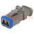 Connector: wire-wire; PX0; female; plug; for cable; PIN: 2; grey