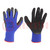 Rękawice ochronne; Rozmiar: 11; czarno-granatowy; latex,poliamid