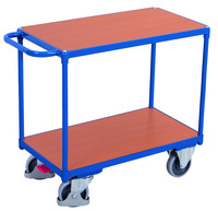 Produktbild - Schwerer Tischwagen mit 2 Ladeflächen , Ladefläche 1.000 x 700 mm , Traglast 500kg
