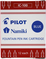 Tintenpatrone IC-100 für Fine Writing Füllfederhalter, 12er Set Blau