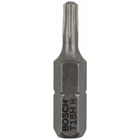 Bosch Security-Torx-Schrauberbit Extra-Hart, T15H, 25 mm, 2er-Pack
