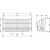Skizze zu VS cipőtároló felcsavarozó fülekkel 757 mm, műanyag bevonatú acéldrót ezüst