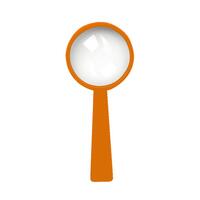 Artikelbild Magnifying glass with handle "Handle 4 x", standard-orange